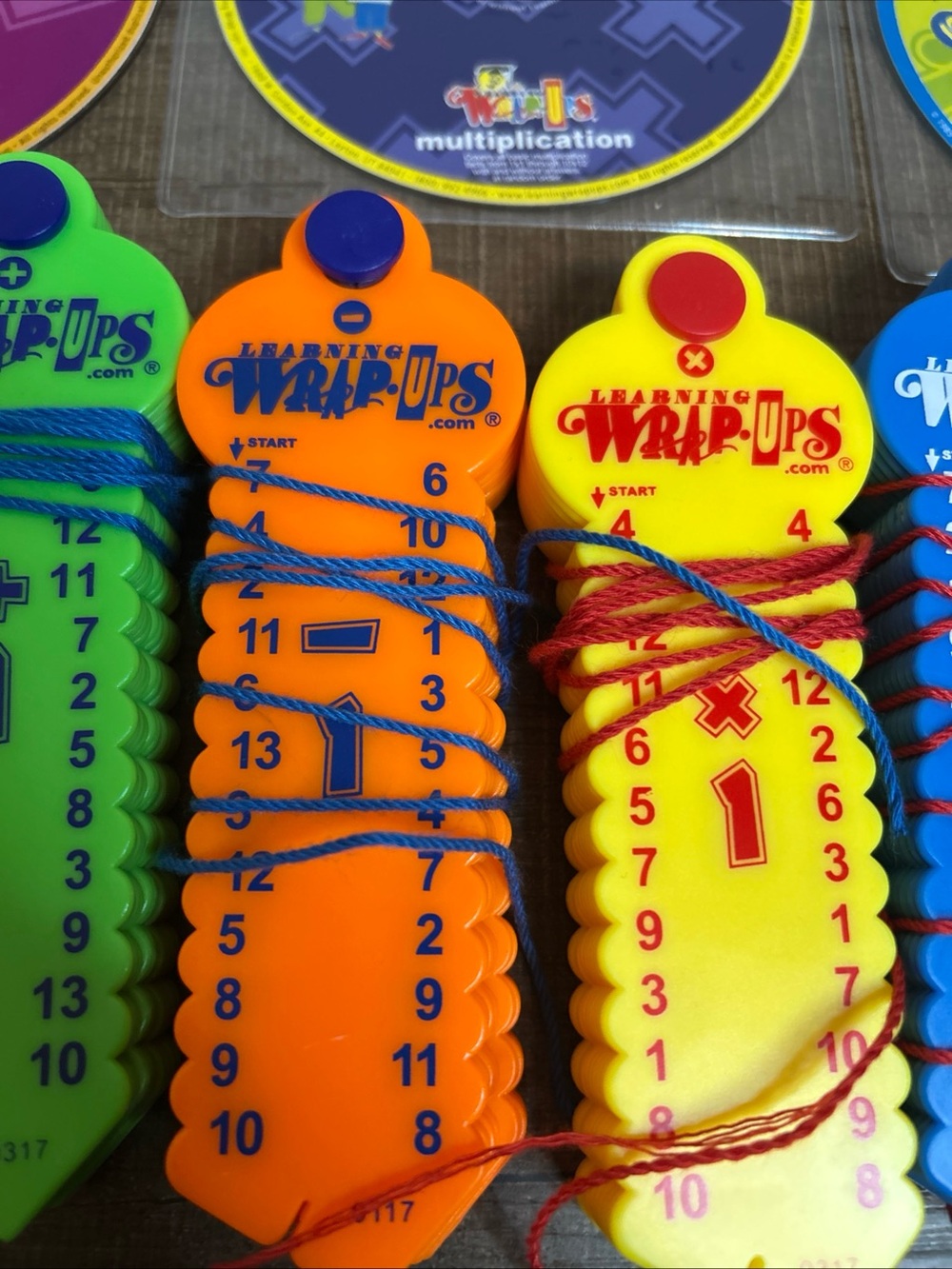 WRAP-UPS Basic Math Kit Set of 5 Math Learning School Hands-on Practice w/Discs - Picture 3 of 15